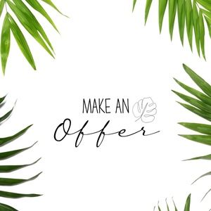 All reasonable offers are gladly welcomed!